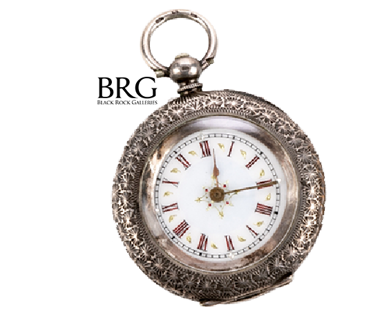 English Edwardian sterling silver pocket watch
